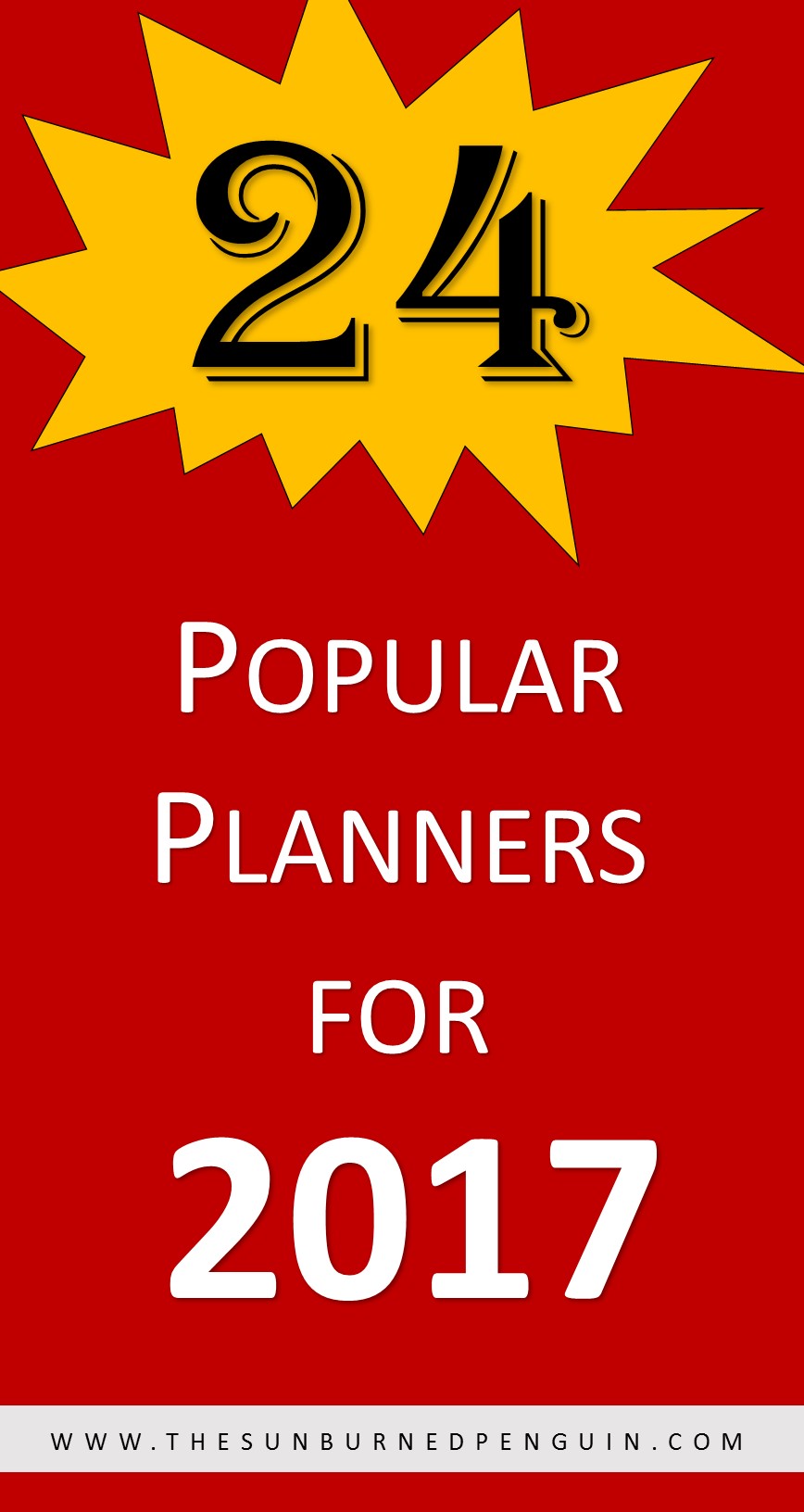 24 Popular Planners for 2017